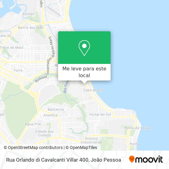 Rua Orlando di Cavalcanti Villar 400 mapa