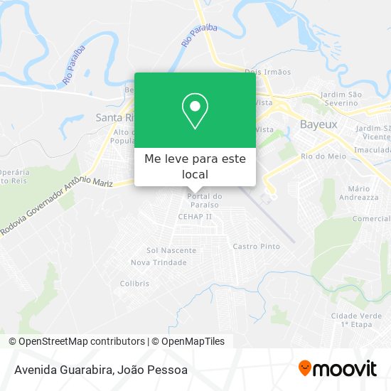Avenida Guarabira mapa