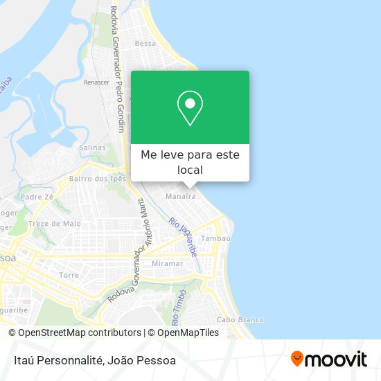 Itaú Personnalité mapa