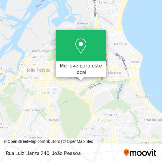 Rua Luiz Lianza 240 mapa