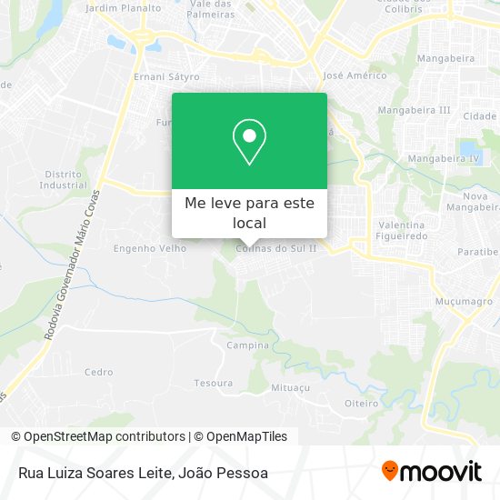 Rua Luiza Soares Leite mapa