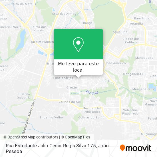 Rua Estudante Julio Cesar Regis Silva 175 mapa