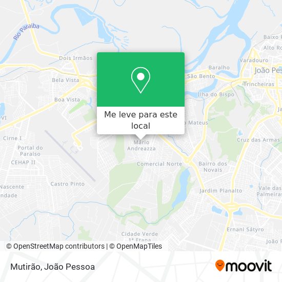 Mutirão mapa