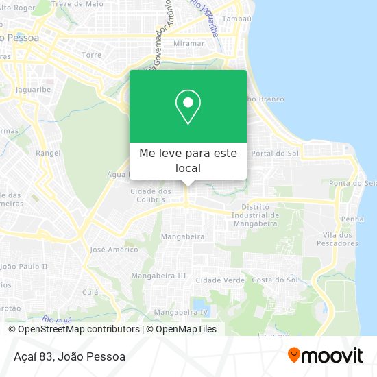 Açaí 83 mapa