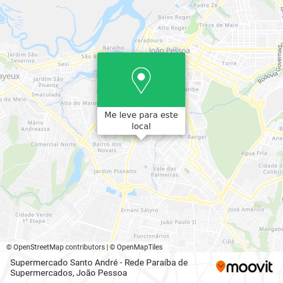 Supermercado Santo André - Rede Paraíba de Supermercados mapa