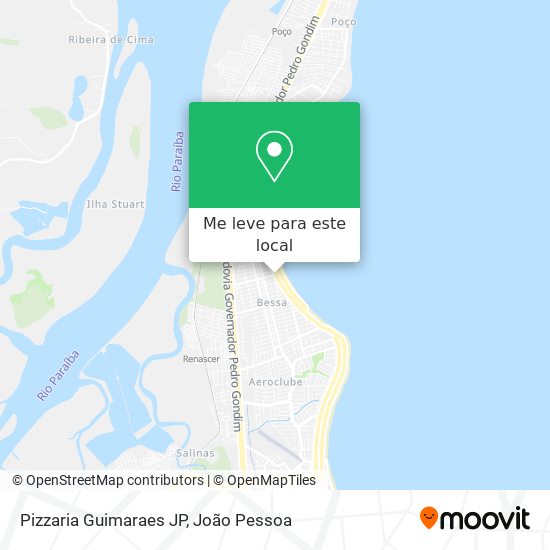 Pizzaria Guimaraes JP mapa