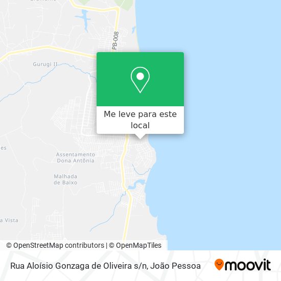 Rua Aloísio Gonzaga de Oliveira s / n mapa