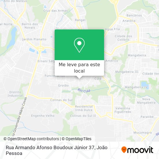 Rua Armando Afonso Boudoux Júnior 37 mapa