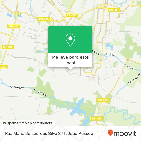 Rua Maria de Lourdes Silva 271 mapa