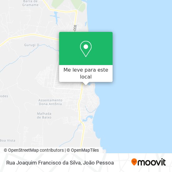 Rua Joaquim Francisco da Silva mapa