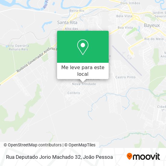 Rua Deputado Jorio Machado 32 mapa