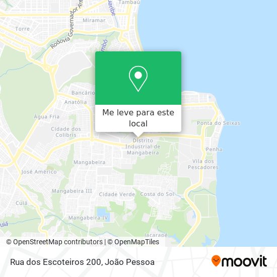 Rua dos Escoteiros 200 mapa