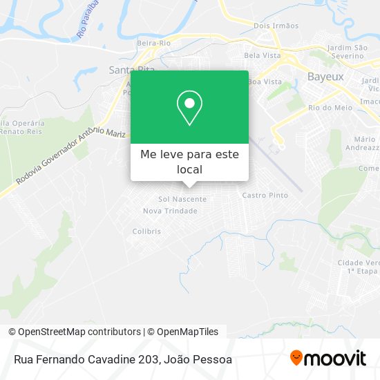 Rua Fernando Cavadine 203 mapa