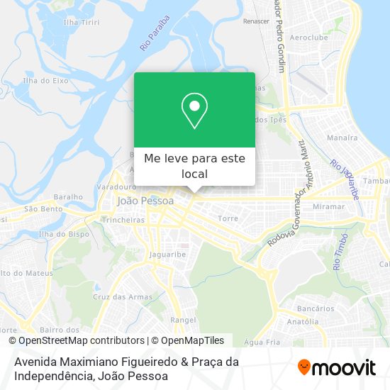 Avenida Maximiano Figueiredo & Praça da Independência mapa