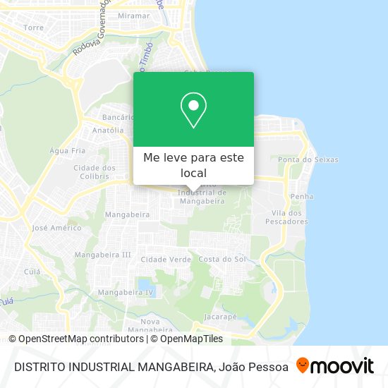 DISTRITO INDUSTRIAL MANGABEIRA mapa