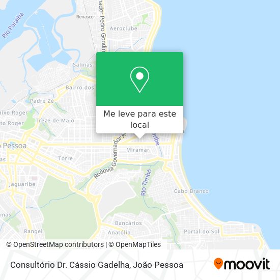 Consultório Dr. Cássio Gadelha mapa