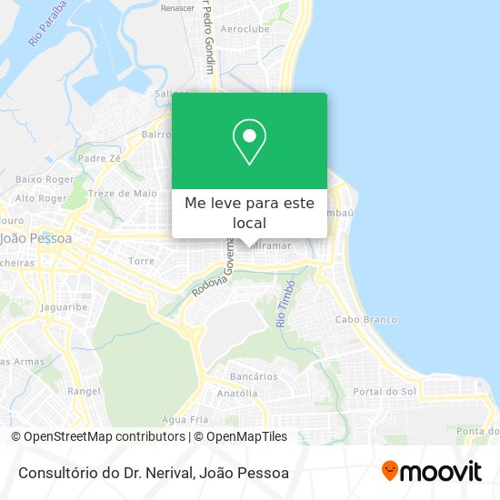 Consultório do Dr. Nerival mapa