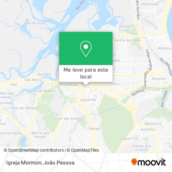 Igreja Mormon mapa