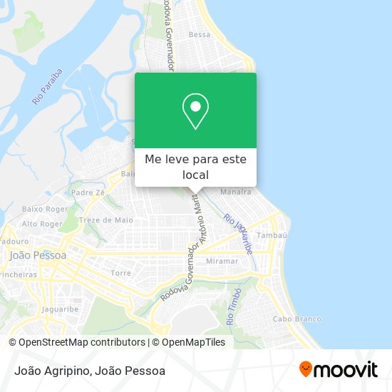 João Agripino mapa