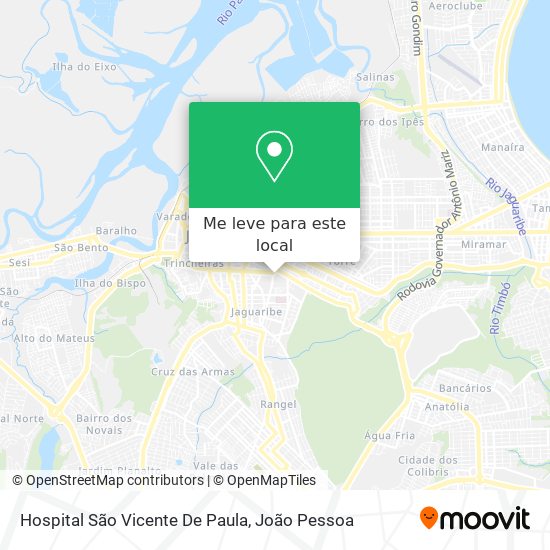 Hospital São Vicente De Paula mapa