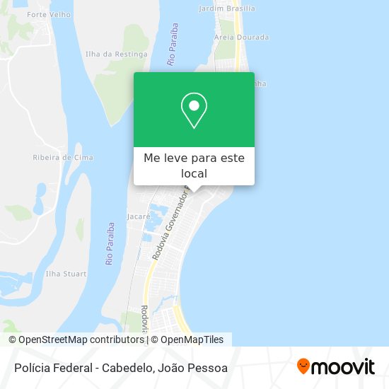 Polícia Federal - Cabedelo mapa