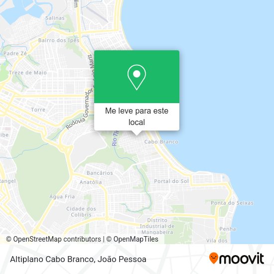 Altiplano Cabo Branco mapa
