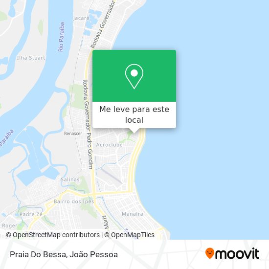 Praia Do Bessa mapa