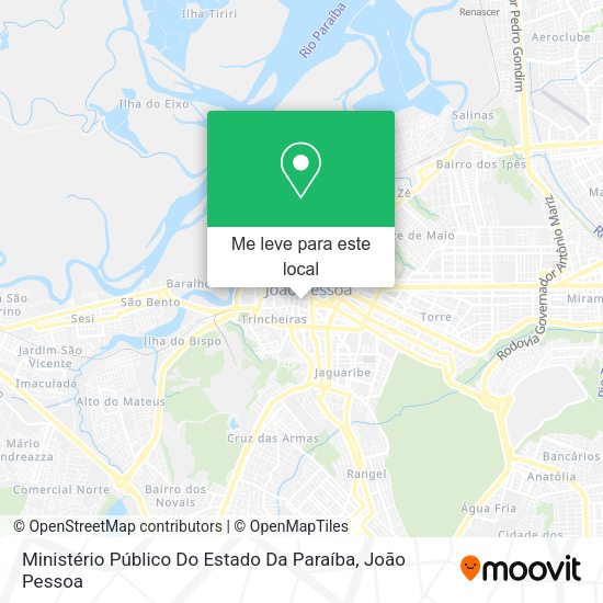 Ministério Público Do Estado Da Paraíba mapa