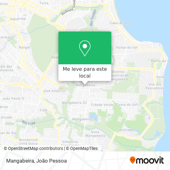 Mangabeira mapa