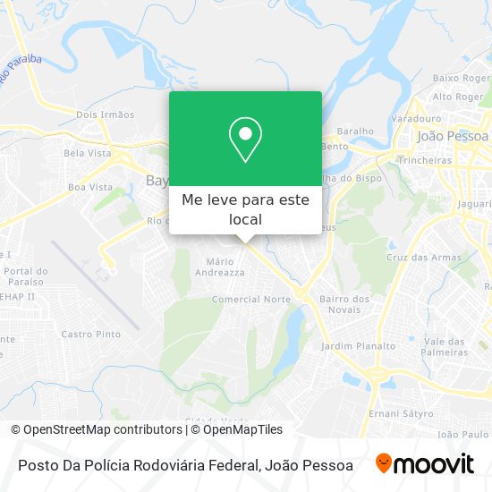 Posto Da Polícia Rodoviária Federal mapa