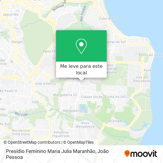 Presídio Feminino Maria Julia Maranhão mapa