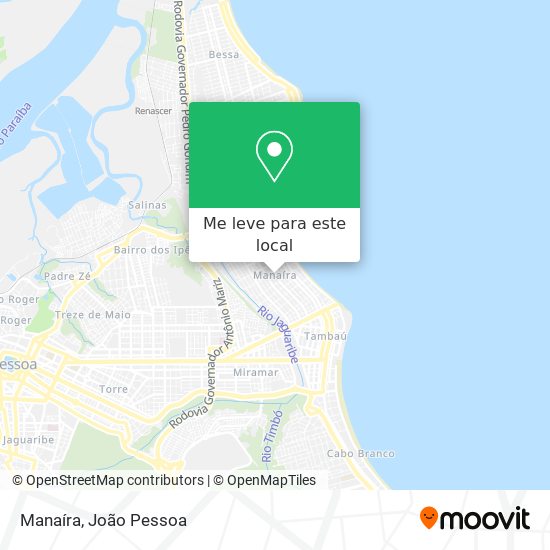 Manaíra mapa