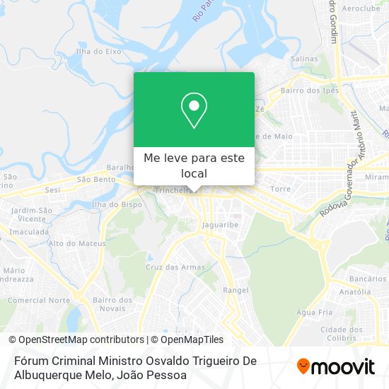 Fórum Criminal Ministro Osvaldo Trigueiro De Albuquerque Melo mapa