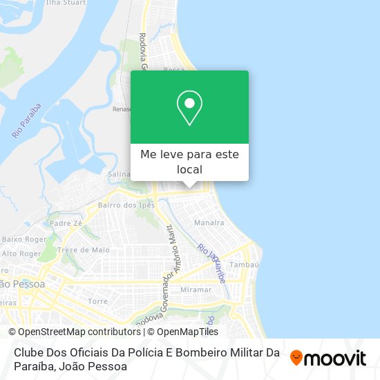 Clube Dos Oficiais Da Polícia E Bombeiro Militar Da Paraíba mapa