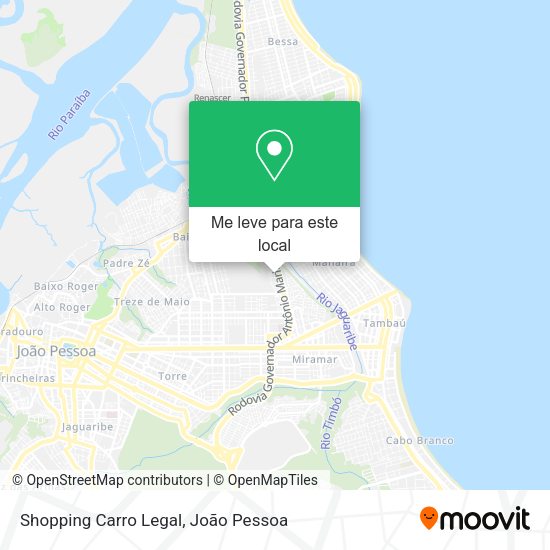 Shopping Carro Legal mapa