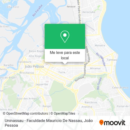 Uninassau - Faculdade Maurício De Nassau mapa