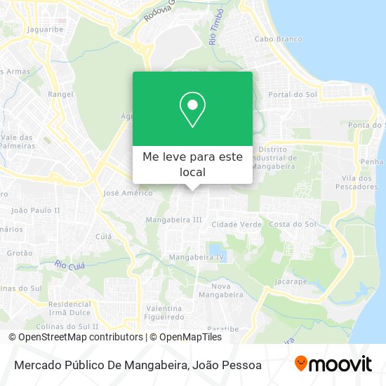 Mercado Público De Mangabeira mapa