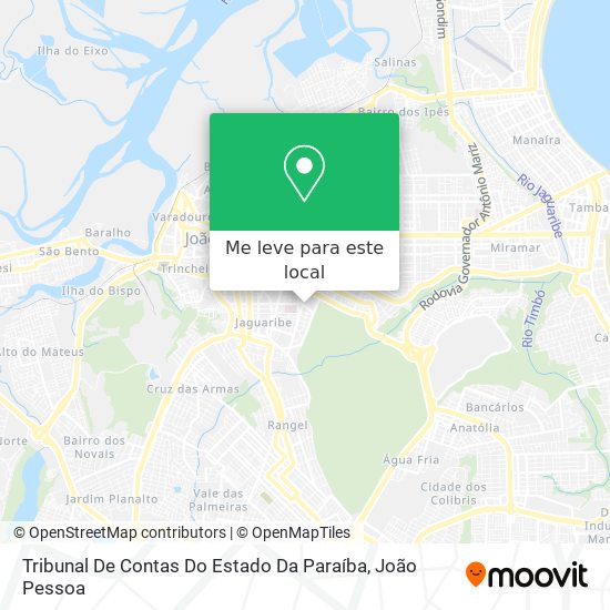 Tribunal De Contas Do Estado Da Paraíba mapa