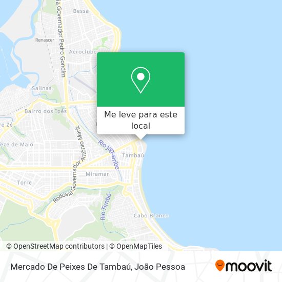 Mercado De Peixes De Tambaú mapa