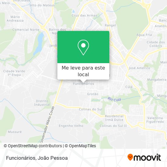 Funcionários mapa