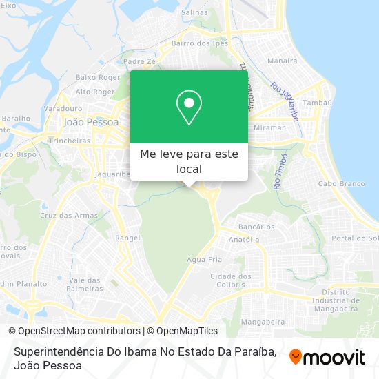Superintendência Do Ibama No Estado Da Paraíba mapa