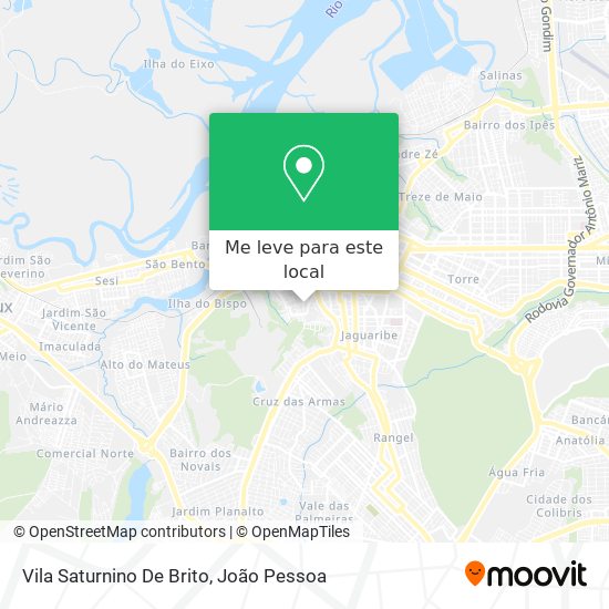 Vila Saturnino De Brito mapa