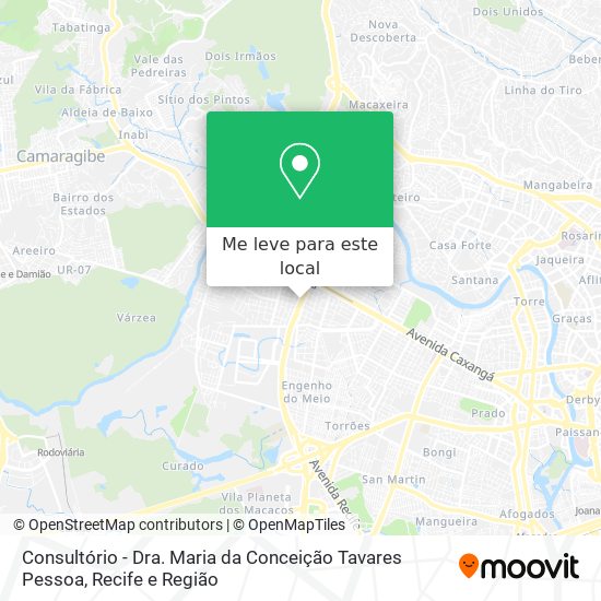 Consultório - Dra. Maria da Conceição Tavares Pessoa mapa