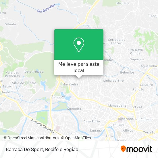 Barraca Do Sport mapa