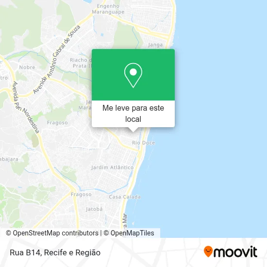 Rua B14 mapa