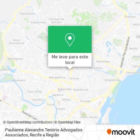 Paulianne Alexandre Tenório Advogados Associados mapa