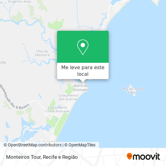 Monteiros Tour mapa