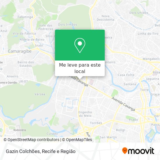 Gazin Colchões mapa