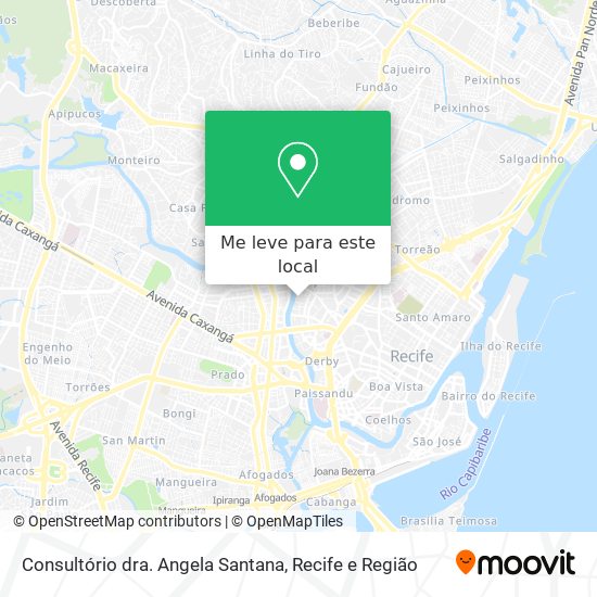 Consultório dra. Angela Santana mapa