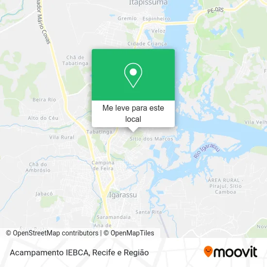 Acampamento IEBCA mapa